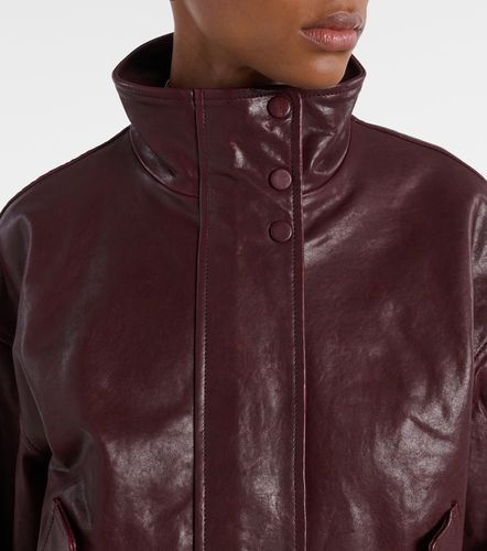 Bateman cropped leather jacket - Veronica Beard - Modalova
