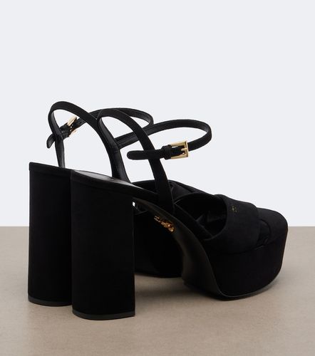 Sandalias con plataforma de ante - Prada - Modalova
