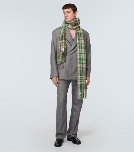 Sciarpa in misto lana e seta a quadri - Acne Studios - Modalova