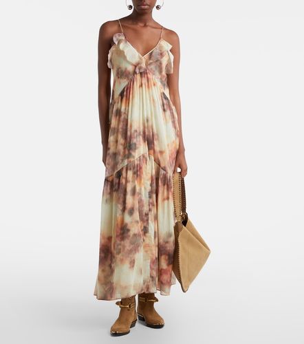 Vestido midi de algodón estampado - Marant Etoile - Modalova