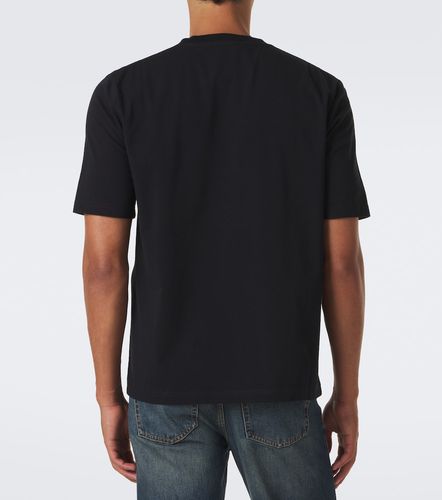 T-shirt in jersey di cotone devoré - Gucci - Modalova