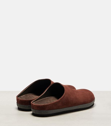 Monili suede clogs - Brunello Cucinelli - Modalova