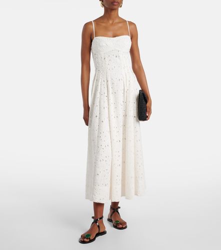 Vestido midi Kittiya de algodón con bordado inglés - Simkhai - Modalova