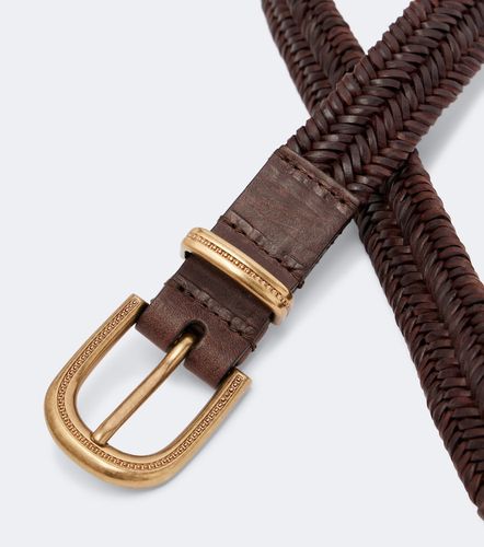 Woven leather belt - Brunello Cucinelli - Modalova
