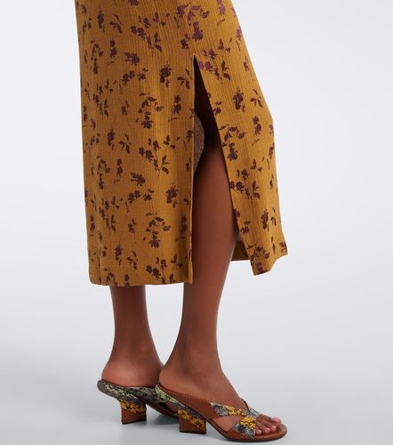 Abito sottoveste in raso jacquard floreale - Dries Van Noten - Modalova