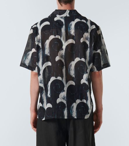 Camisa bowling de voile de algodón estampada - Commas - Modalova