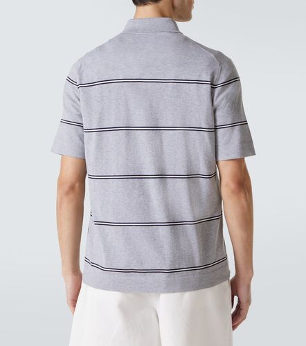 Polo de algodón a rayas - Brunello Cucinelli - Modalova