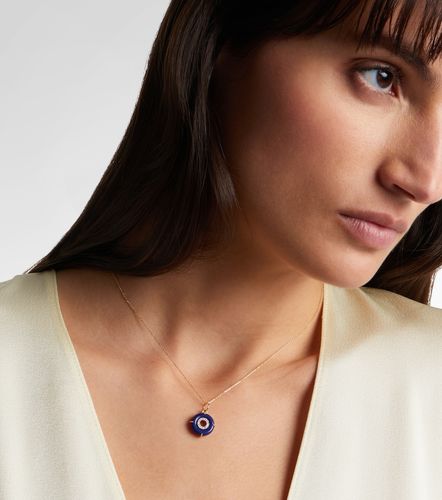 Collana in oro 14kt con lapislazzuli e diamanti - Mateo - Modalova