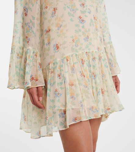 Vestido corto Emmeline de chifón de seda floral - Ulla Johnson - Modalova