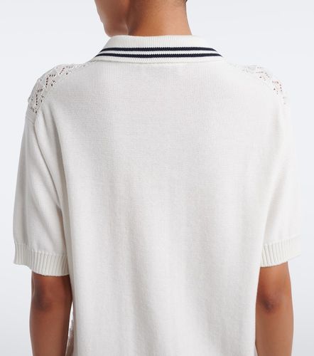 Miu Miu Polo in cotone traforata - Miu Miu - Modalova