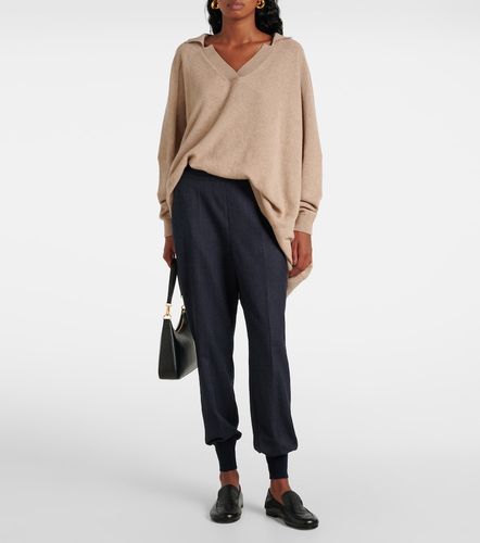 Wool flannel sweatpants - Stella McCartney - Modalova