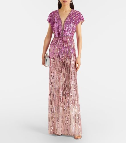 Abito lungo Dusk con paillettes - Jenny Packham - Modalova