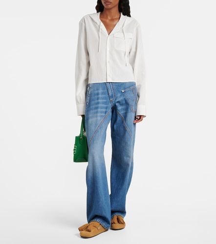 Camisa cropped con capucha - JW Anderson - Modalova