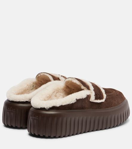 Mules con plataforma HStripes con borrego - Hogan - Modalova