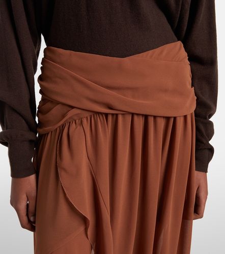 Draped asymmetric maxi skirt - Jacques Wei - Modalova