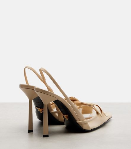Pumps slingback in mesh con fiocco - Prada - Modalova