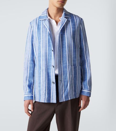 Fedeli Striped linen overshirt - Fedeli - Modalova