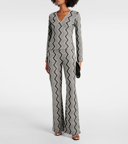 Zig Zag metallic knit sweater - Missoni - Modalova