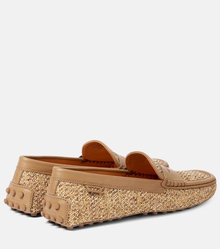 Mocasines Gommino de tweed con piel - Tod's - Modalova