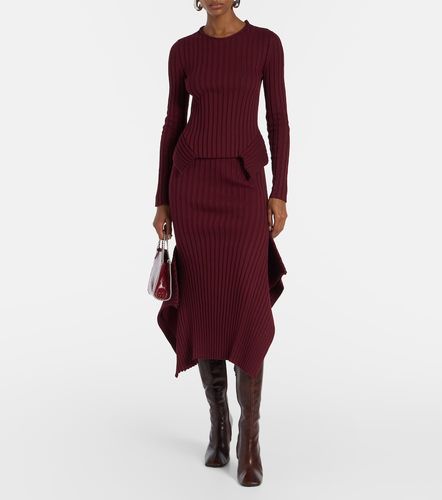 Top in maglia di cotone a coste - Stella McCartney - Modalova