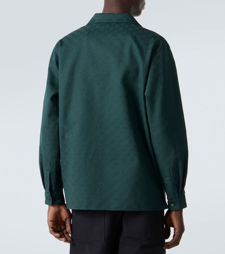 Camicia in canvas di misto cotone GG - Gucci - Modalova