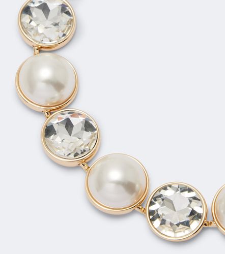 Collana con cristalli e perle bijoux - Carolina Herrera - Modalova