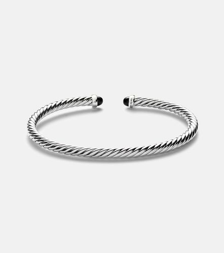 Pulsera Cable Flex de plata de ley y oro de 14 ct con ónices - David Yurman - Modalova