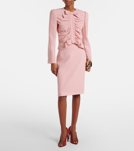 Virgin wool crepe pencil skirt - Valentino - Modalova