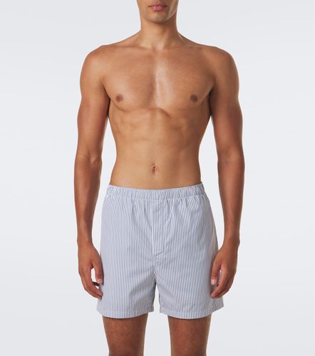 Cassandre striped cotton poplin boxers - Saint Laurent - Modalova