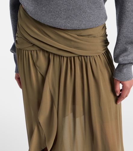 Asymmetric draped maxi skirt - Jacques Wei - Modalova