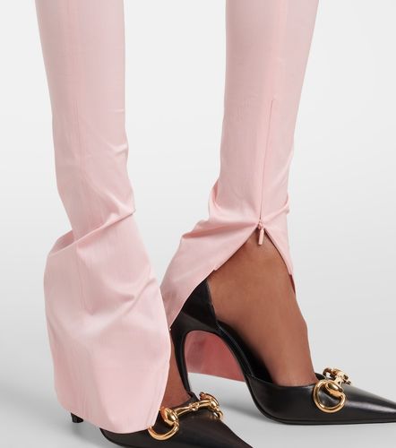 Gucci Silk-blend faille leggings - Gucci - Modalova