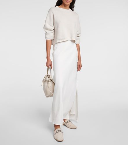 Gonna lunga in twill - Brunello Cucinelli - Modalova