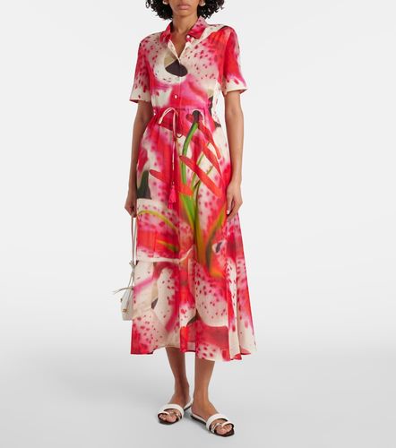 Abito chemisier in seta e cotone con stampa - Tory Burch - Modalova
