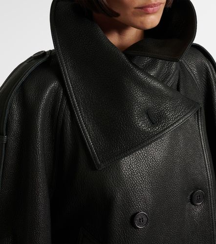 Double-breasted leather jacket - Acne Studios - Modalova