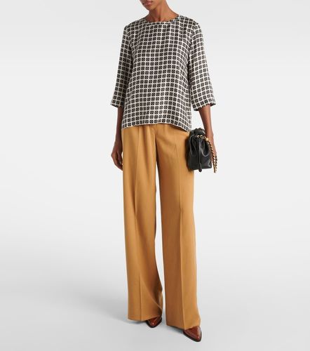 Top Ribes de seda a cuadros - 'S Max Mara - Modalova