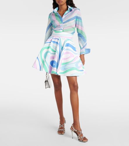 Minifalda Marmo de popelín de algodón - Pucci - Modalova