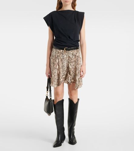 Ozany snake-print silk-blend miniskirt - Isabel Marant - Modalova