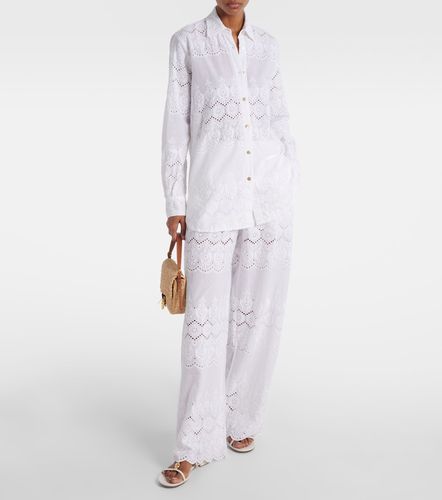 Camicia Orla in sangallo di cotone - Melissa Odabash - Modalova