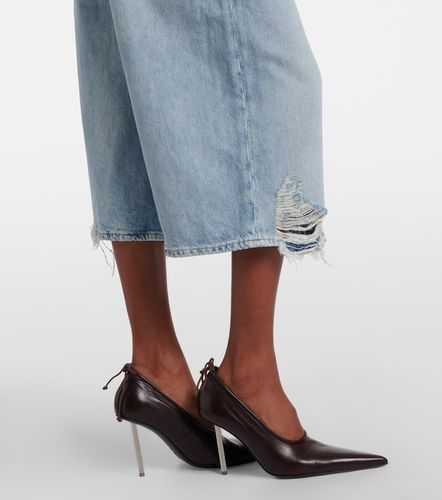 Distressed denim Bermuda shorts - Acne Studios - Modalova