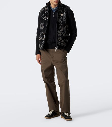 Moncler Cotton-blend straight pants - Moncler - Modalova