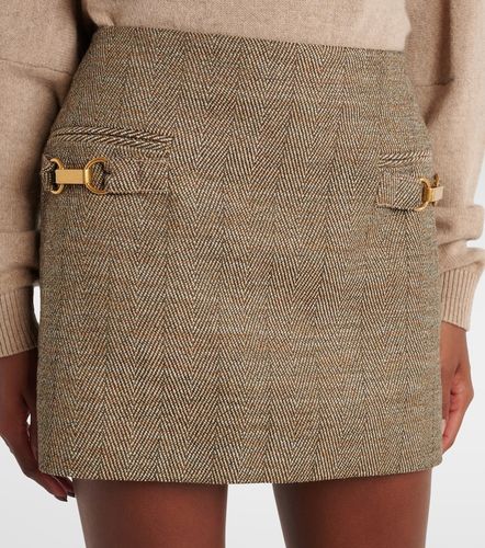 Herringbone wool-blend miniskirt - Stella McCartney - Modalova