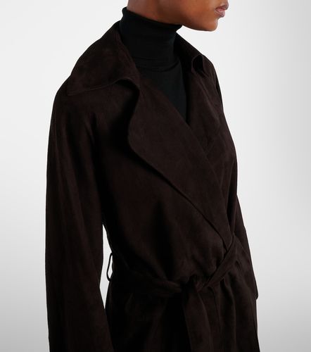 The Row Solana suede wrap coat - The Row - Modalova