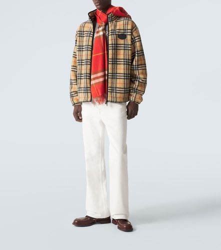 Check wool-blend zip-up jacket - Burberry - Modalova