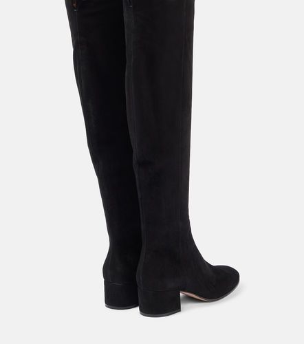 Suede knee-high boots - Gianvito Rossi - Modalova