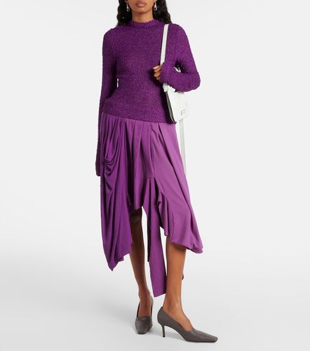 Vestido midi Damage de algodón plisado - Acne Studios - Modalova