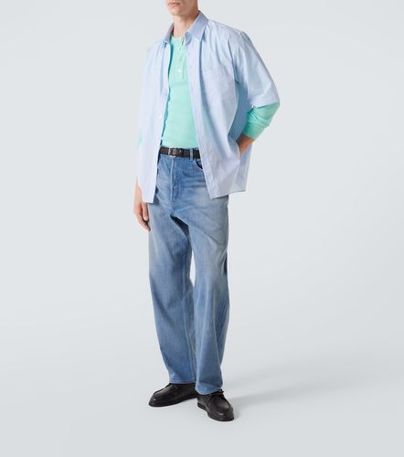 Camiseta con botones acanalada de algodón - Auralee - Modalova