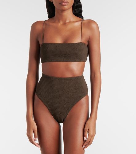 Toteme Shirred jersey bikini top - Toteme - Modalova