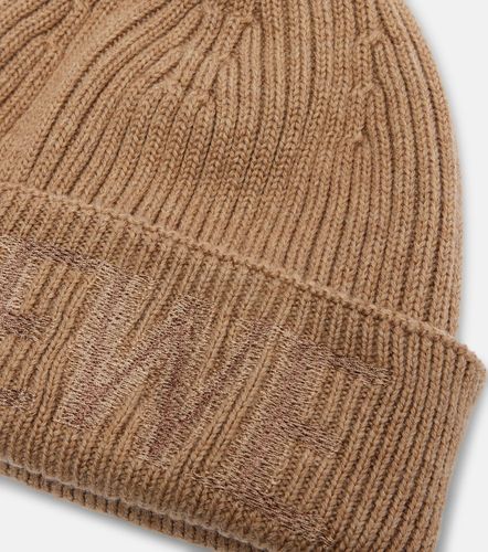 Logo embroidered ribbed-knit wool beanie - Loewe - Modalova