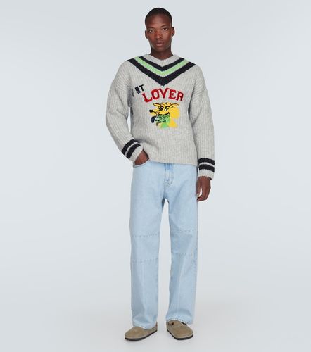 ERL Embroidered wool-blend sweater - ERL - Modalova