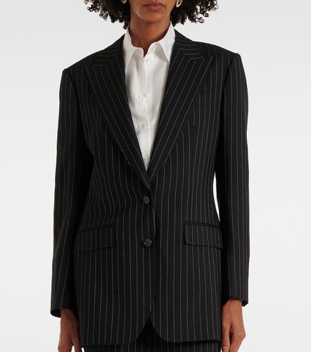 Pinstripe virgin wool blazer - Dolce&Gabbana - Modalova